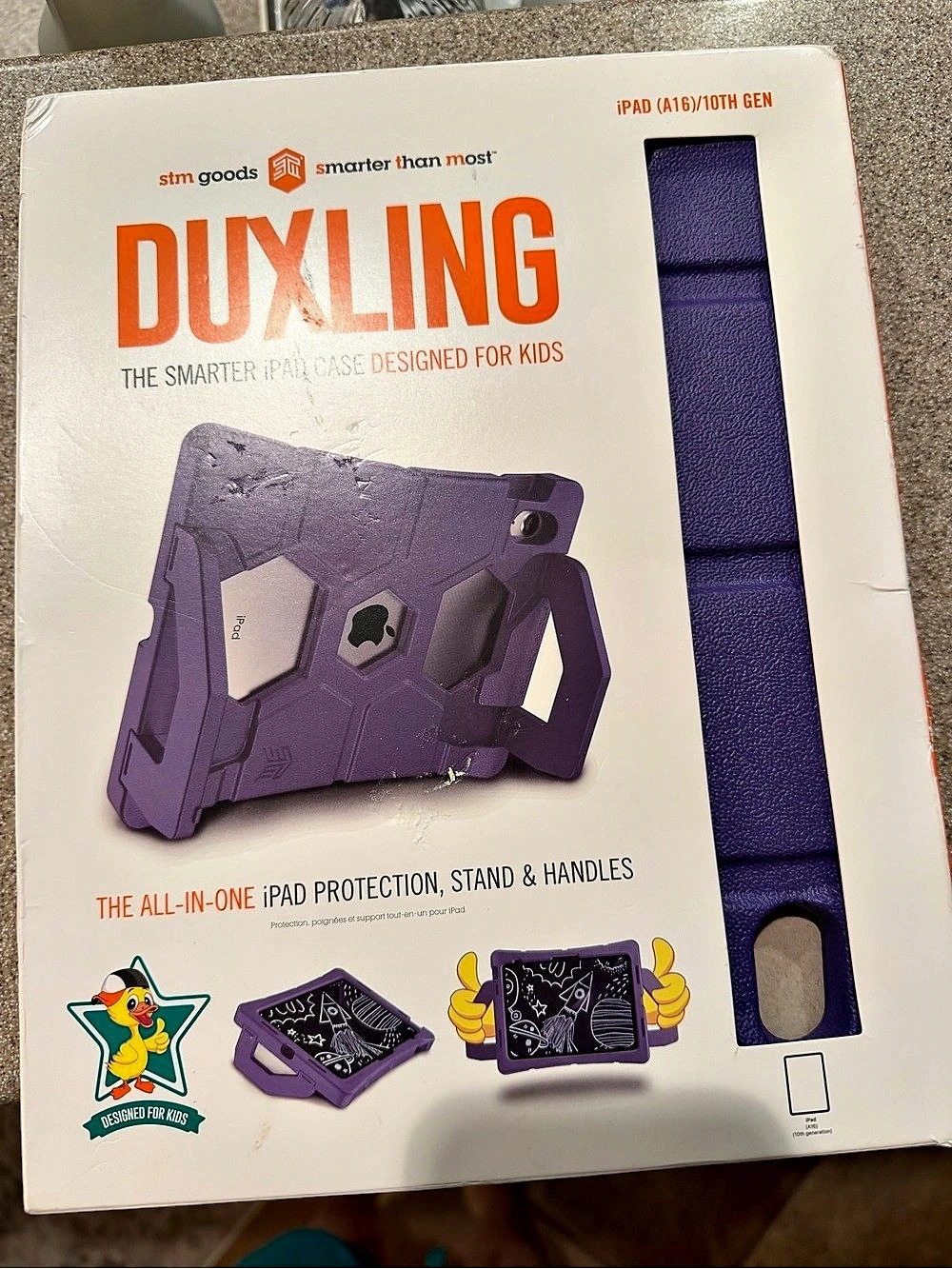 STM Goods Duxling Purple iPad Case for Kids NWT